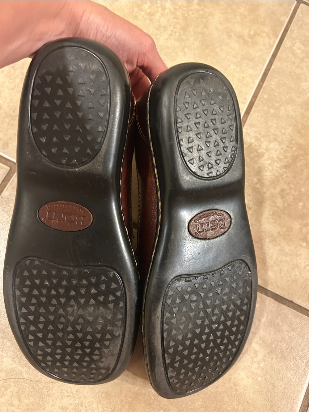 Born Brown Leather 7.5 Tassel Slip-On Loafers for - Picture 7 of 7